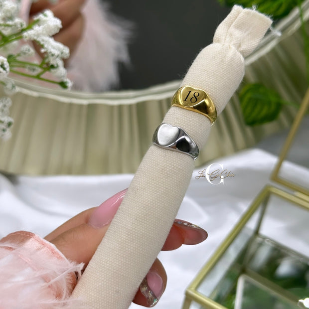 Chevalier “Cuore” liscio per mignolo