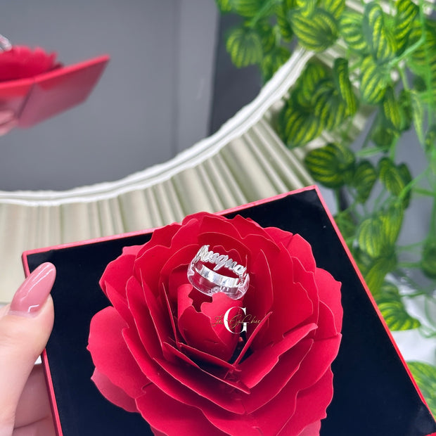 Anello “NAME” in ARGENTO 925