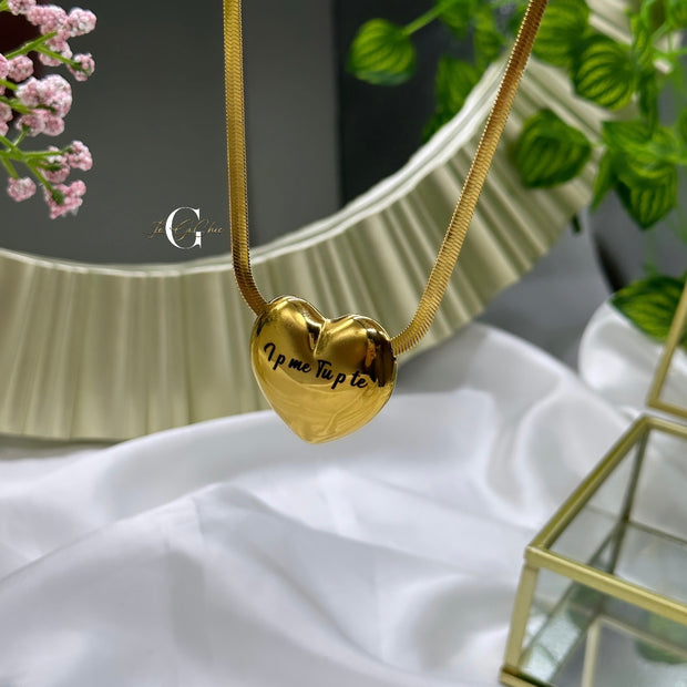 Collana “Snake con cuore grande”