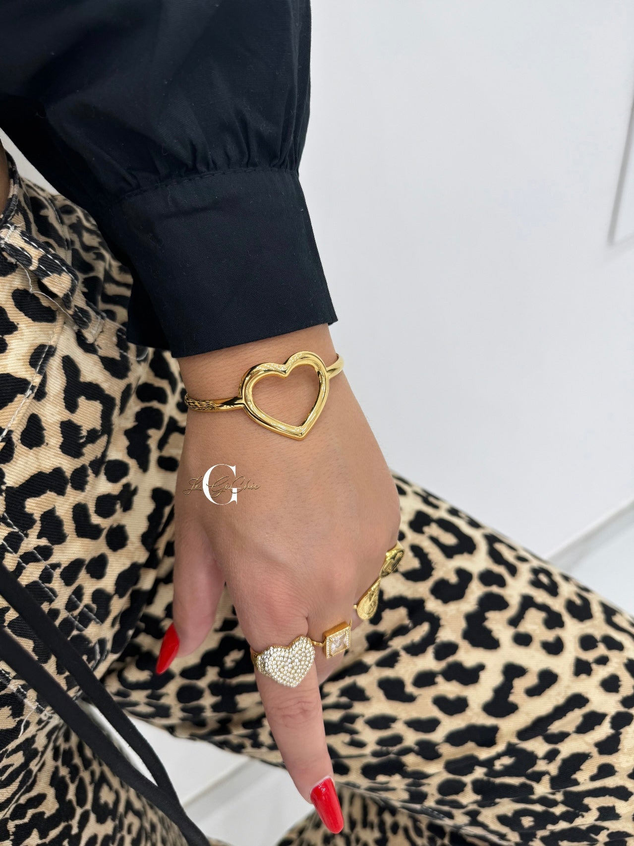 Bracciale rigido “Open Heart”
