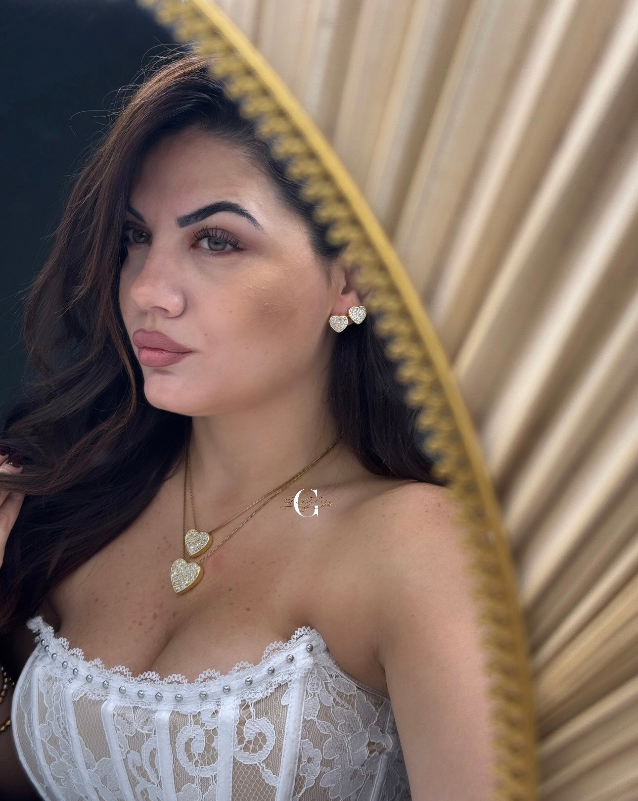 Orecchini “Cuore Pavè”