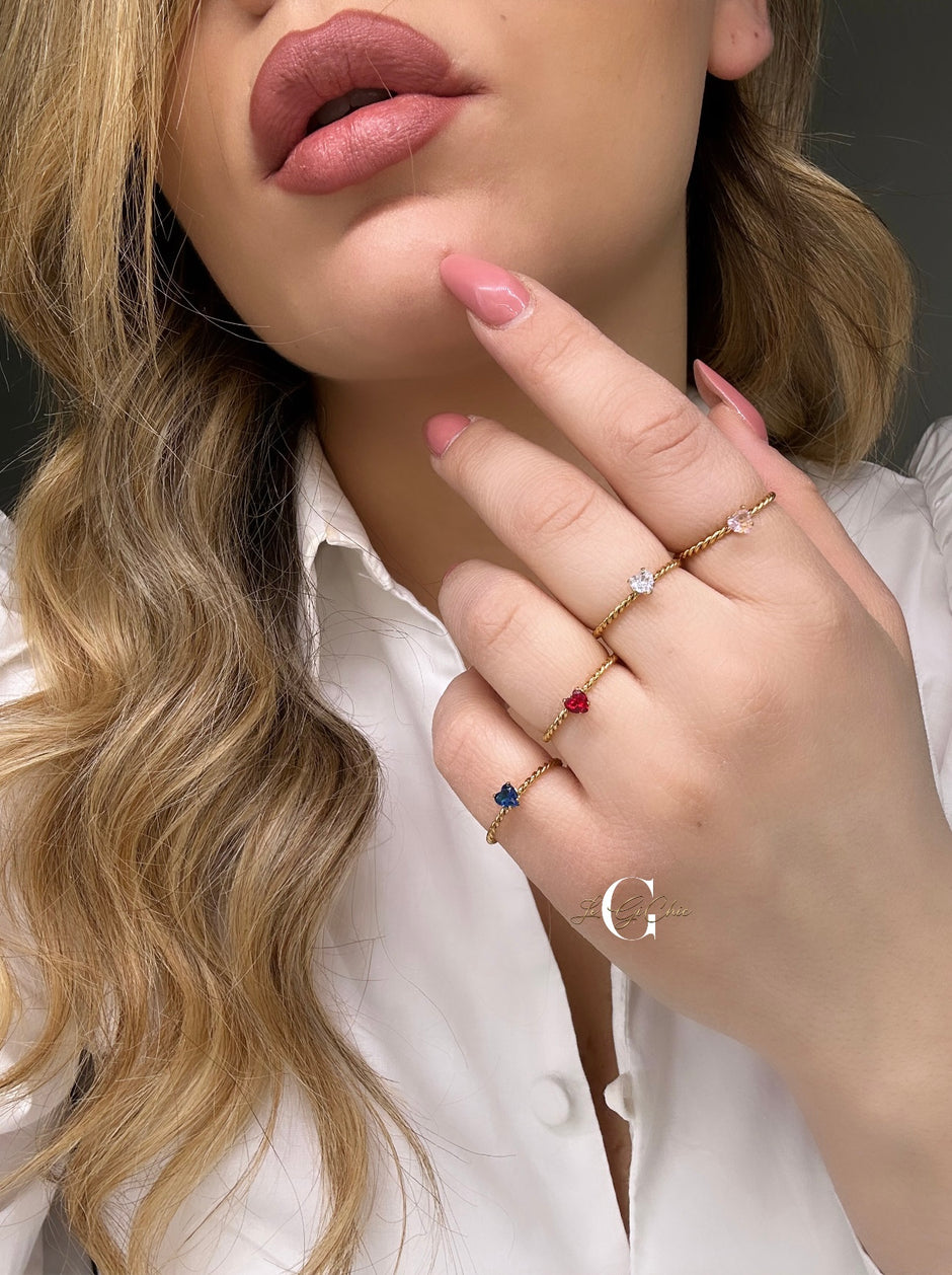 Anello “Torchon con cuore”