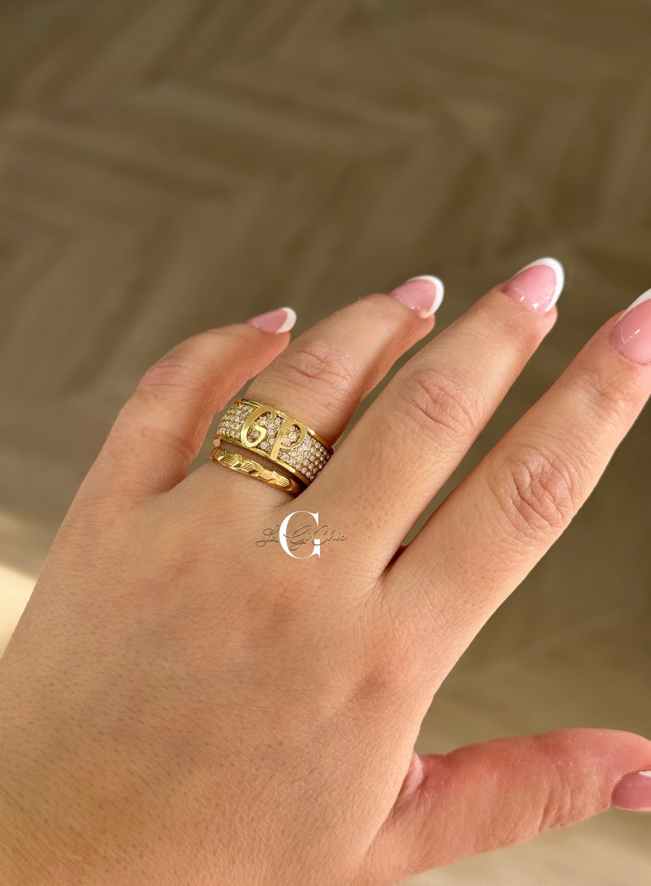 Anello “Fascione INFINITY” con zirconi