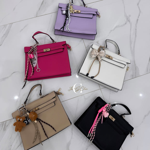 Borsa “Kelly con charms” modello grande