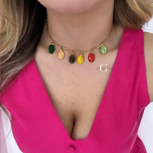 Collana “Madonnina RAINBOW”