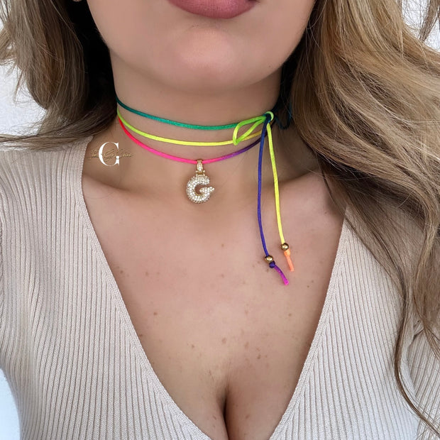 Collana laccio con “Letter Bubble”