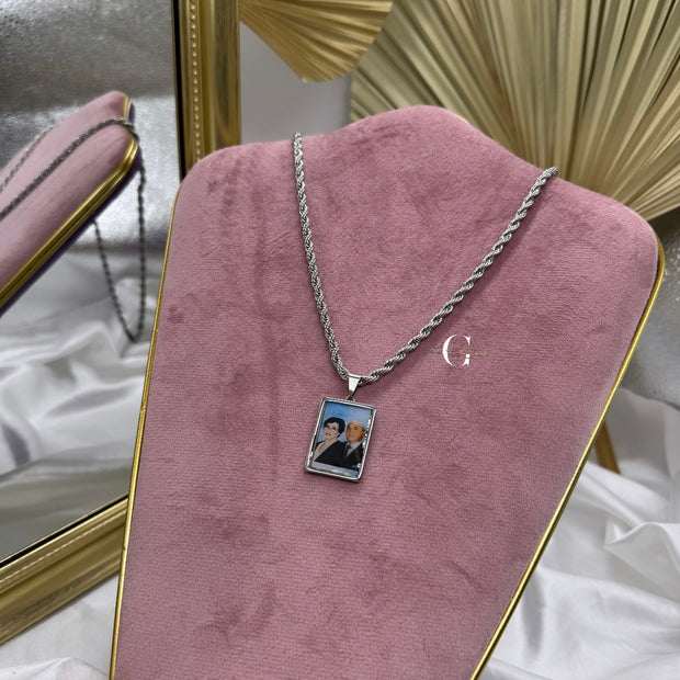 Collana “Rettangolo classico” con FOTO