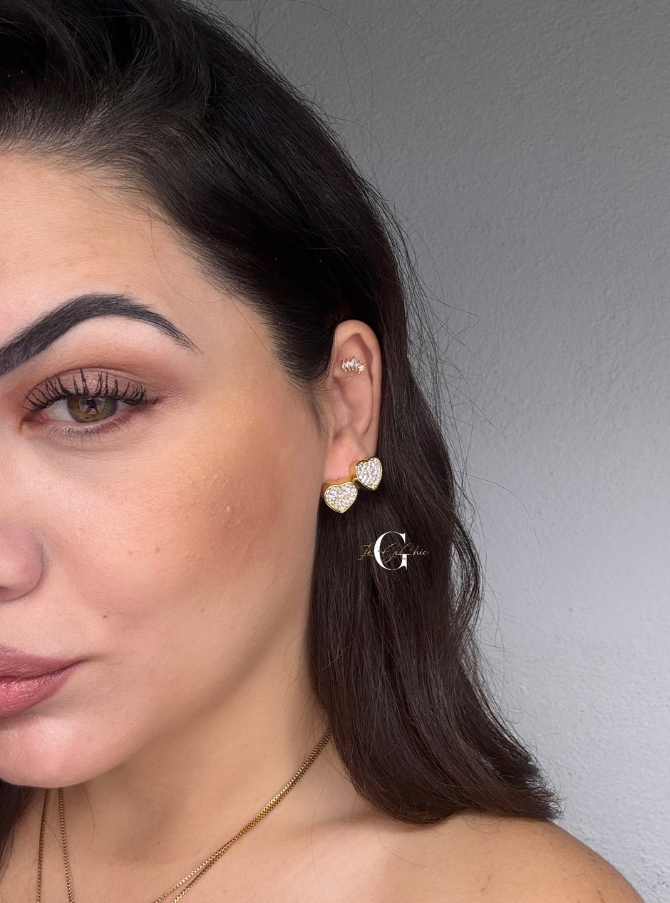 Orecchini “Cuore Pavè”