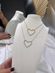 Collana “Cuore aperto con zirconi”