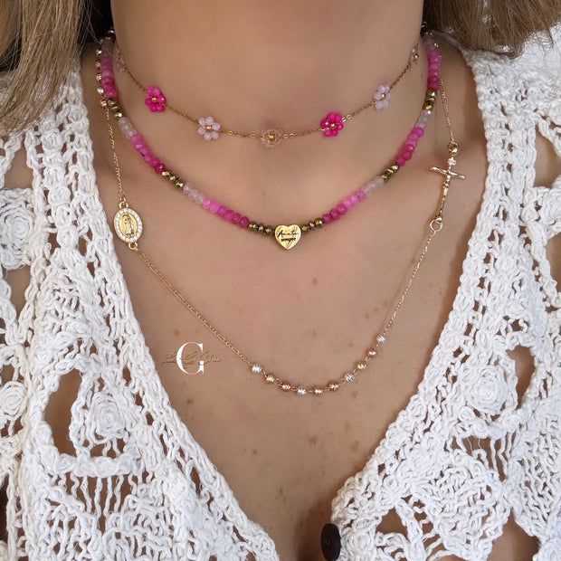 Collana “FLOWERS” colorata