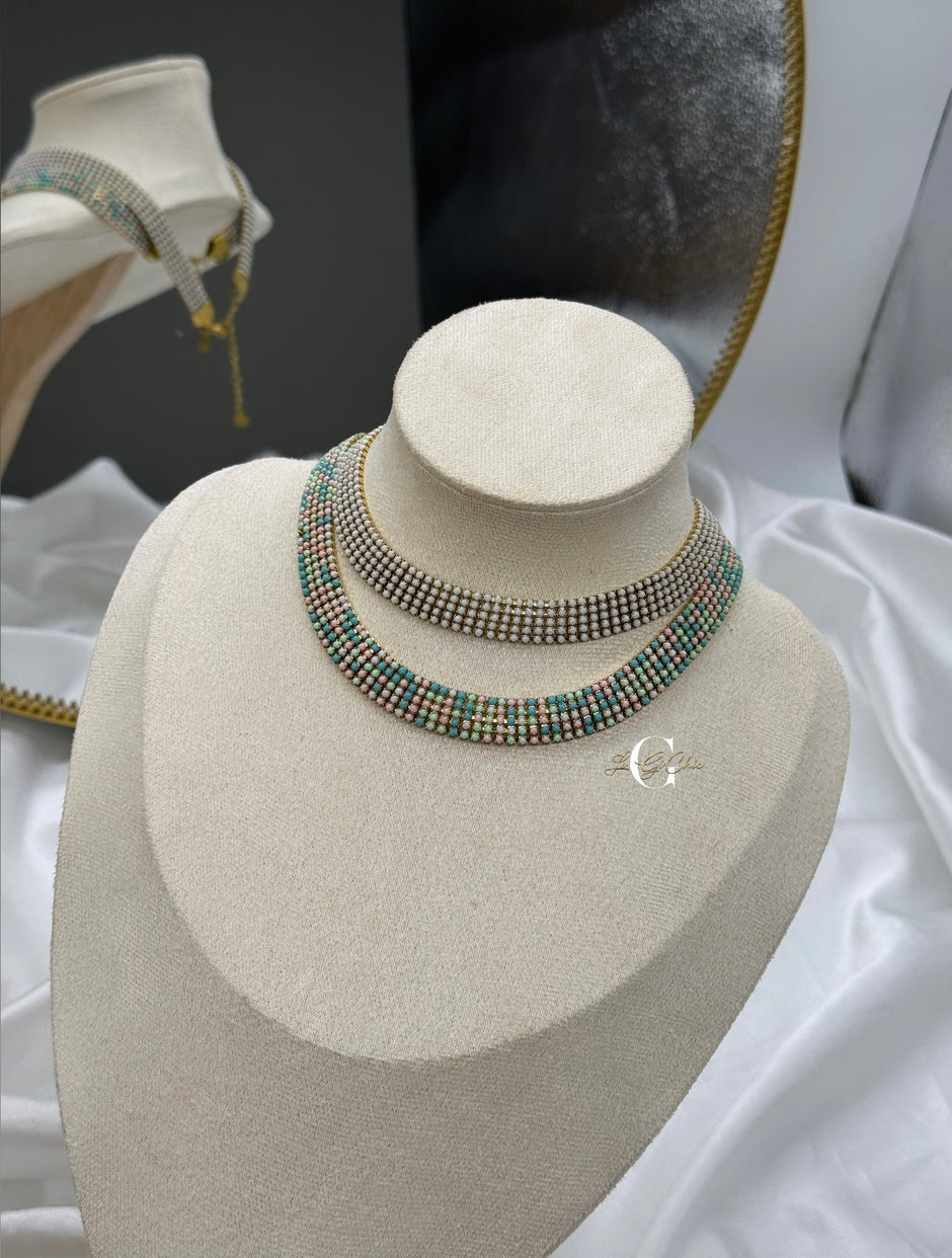 Collana girocollo “Fascia Tennis”