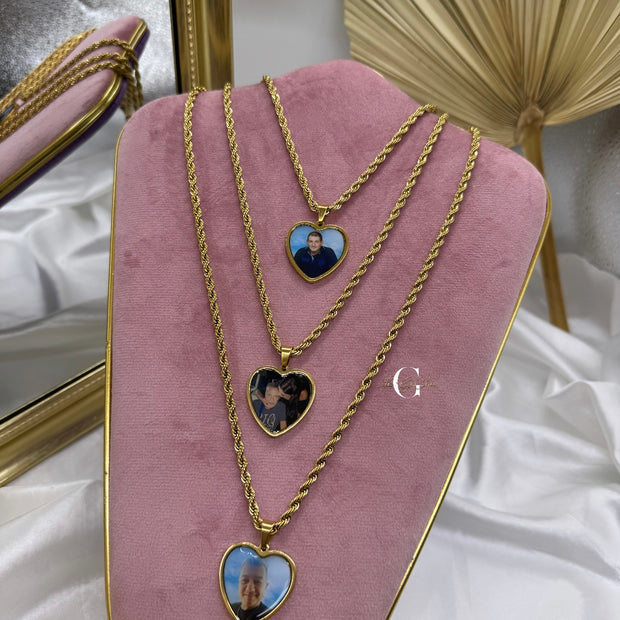 Collana “Cuore classico” con FOTO