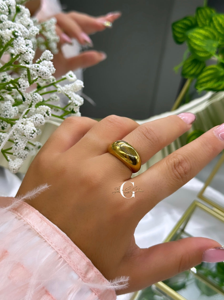 Anello “Fedone OVAL” bombato