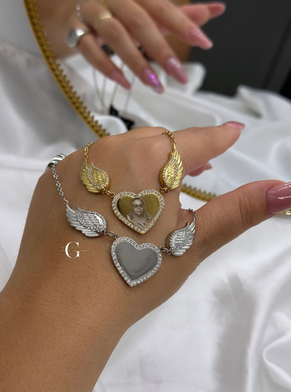 Collana “L’angelo del cuore” con FOTO