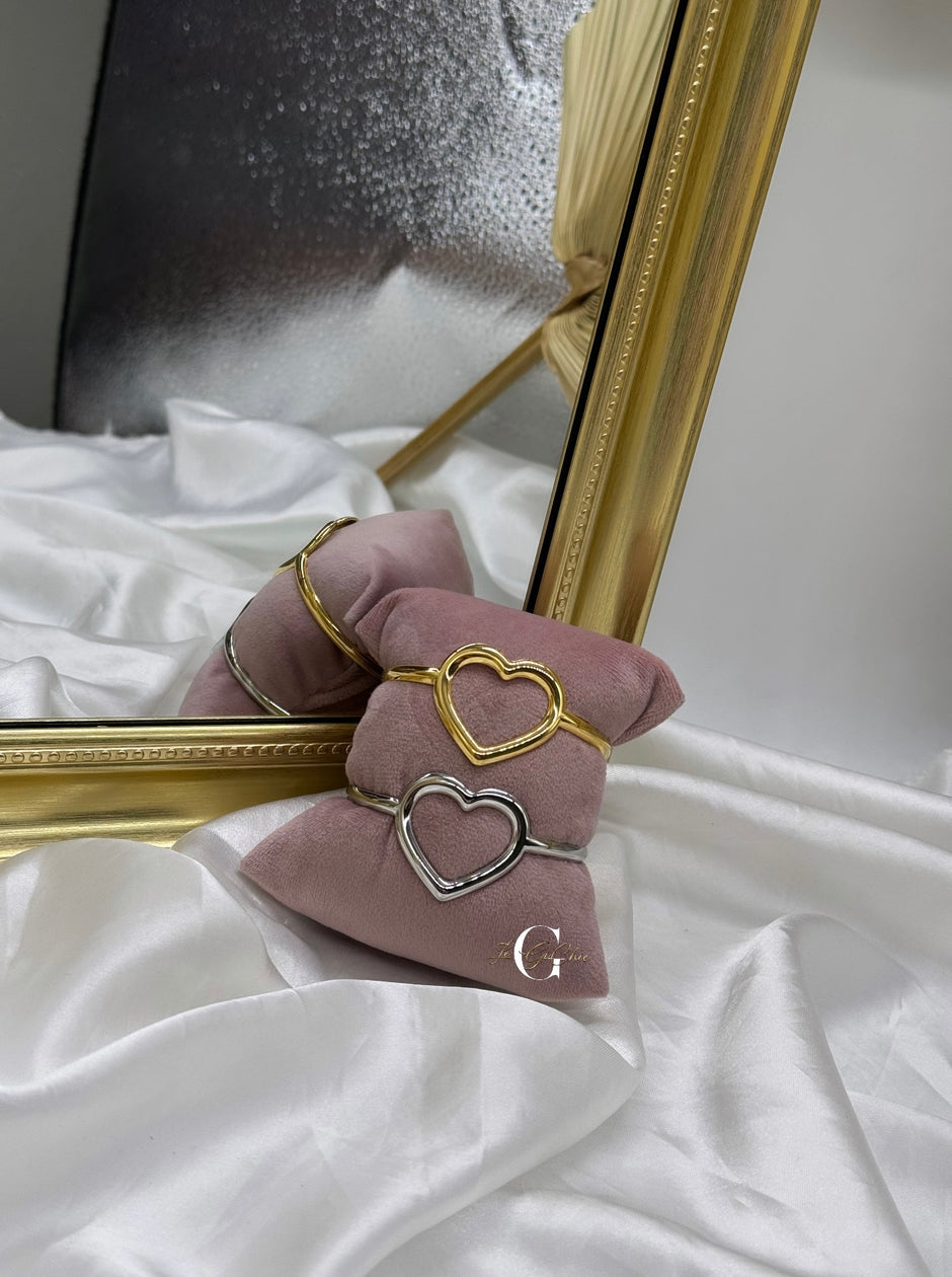 Bracciale rigido “Open Heart”