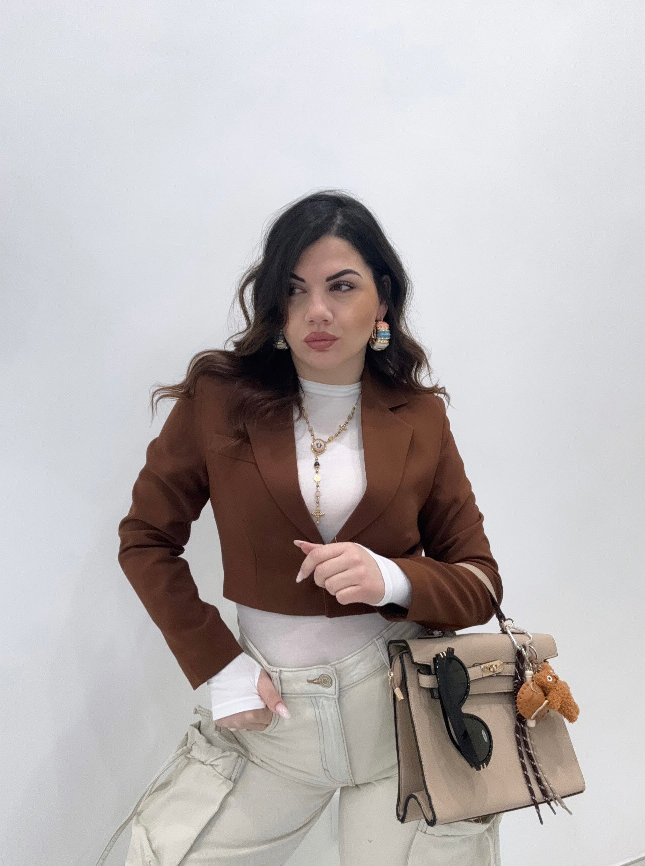 Borsa “Kelly con charms” modello grande