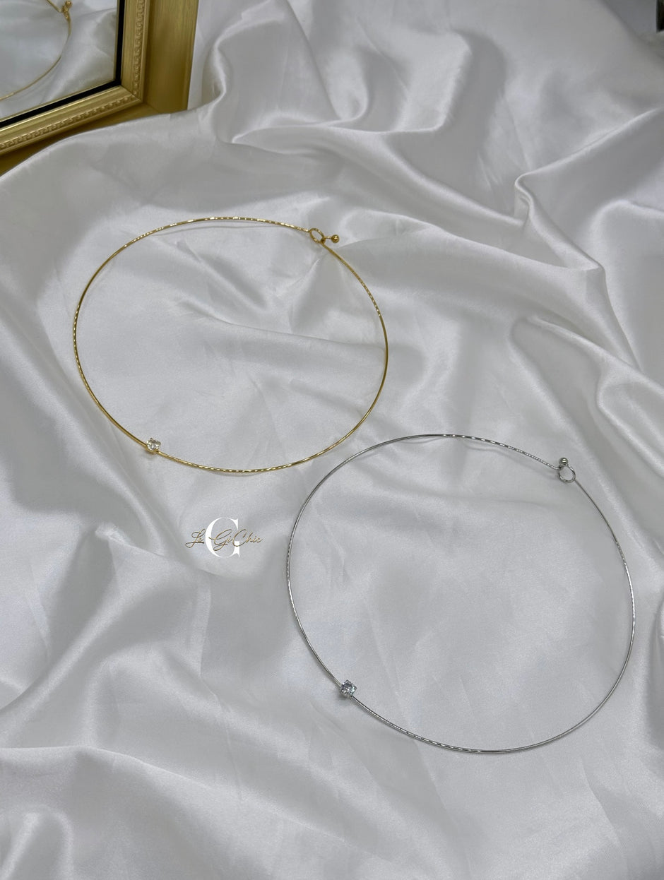 Choker rigido “Punto luce”