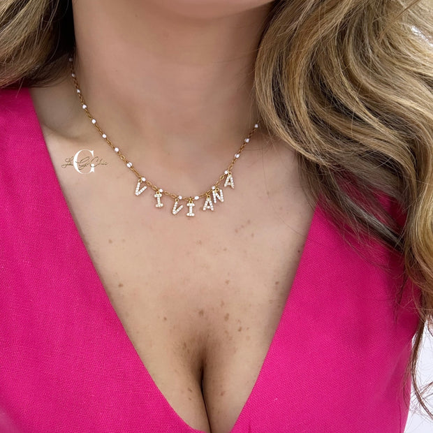 Collana “White NAME”