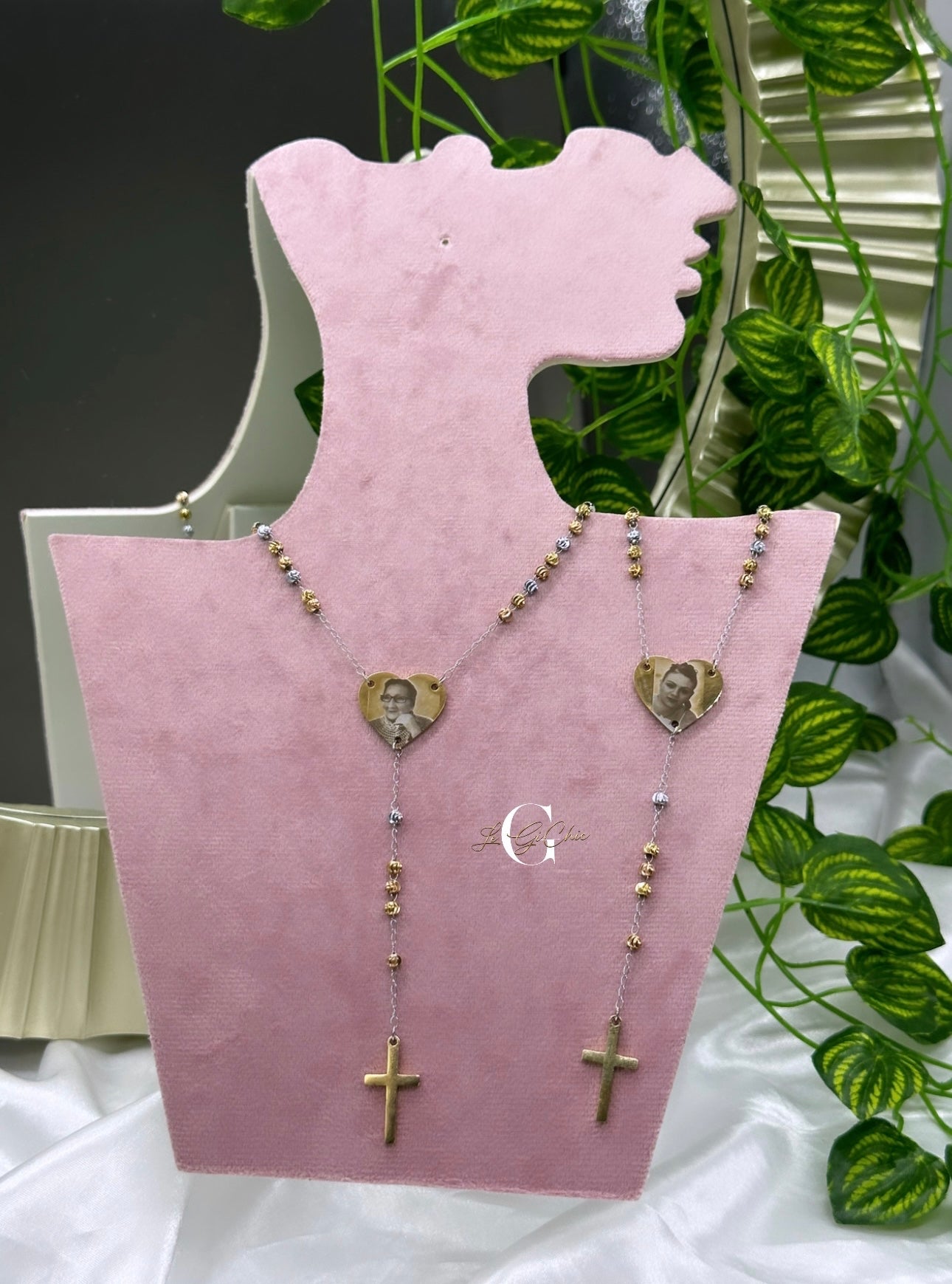 Rosario “MILLE LUCI” con FOTO incisa