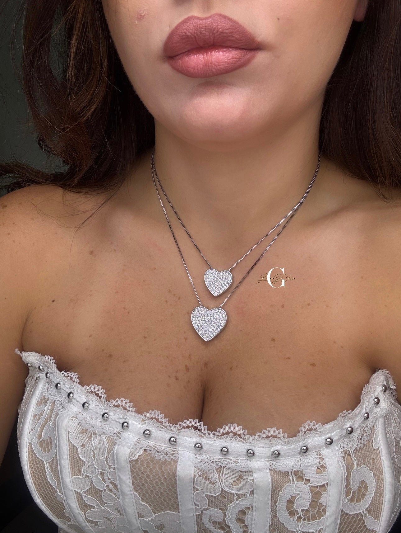 Collana “Cuore Pavè” BIG