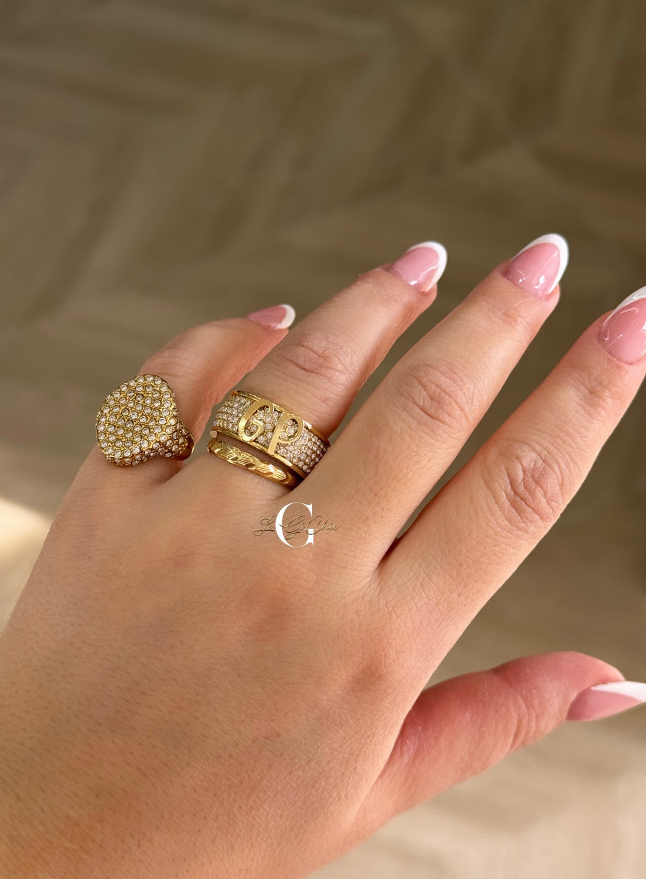 Anello “Fascione INFINITY” con zirconi