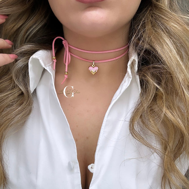 Laccio “Cuore smaltato”