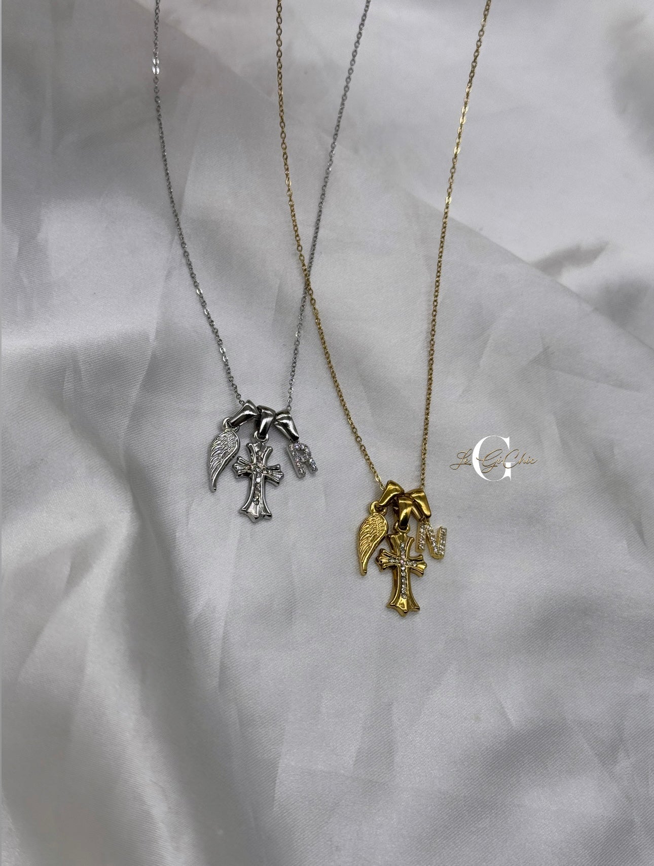 Collana “Ali, croce e iniziale”