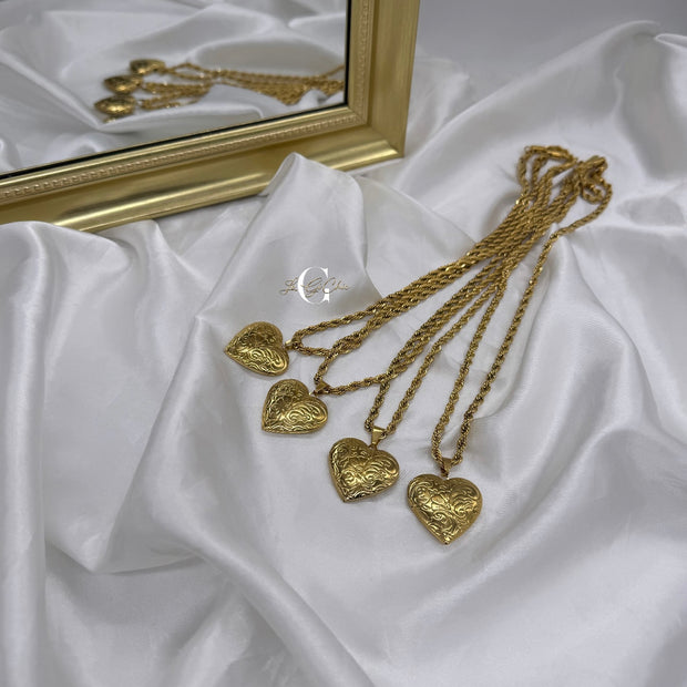 Collana “cuore” apribile con FOTO