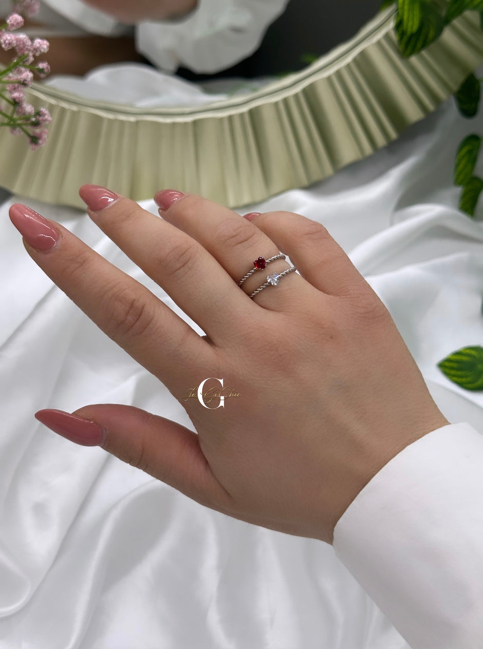 Anello “Torchon con cuore”