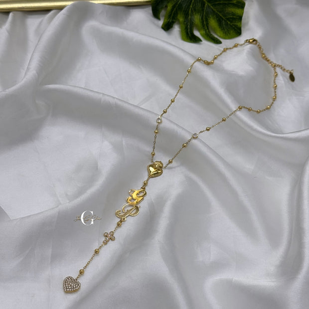 Rosario “Cuore sacro con iniziali”