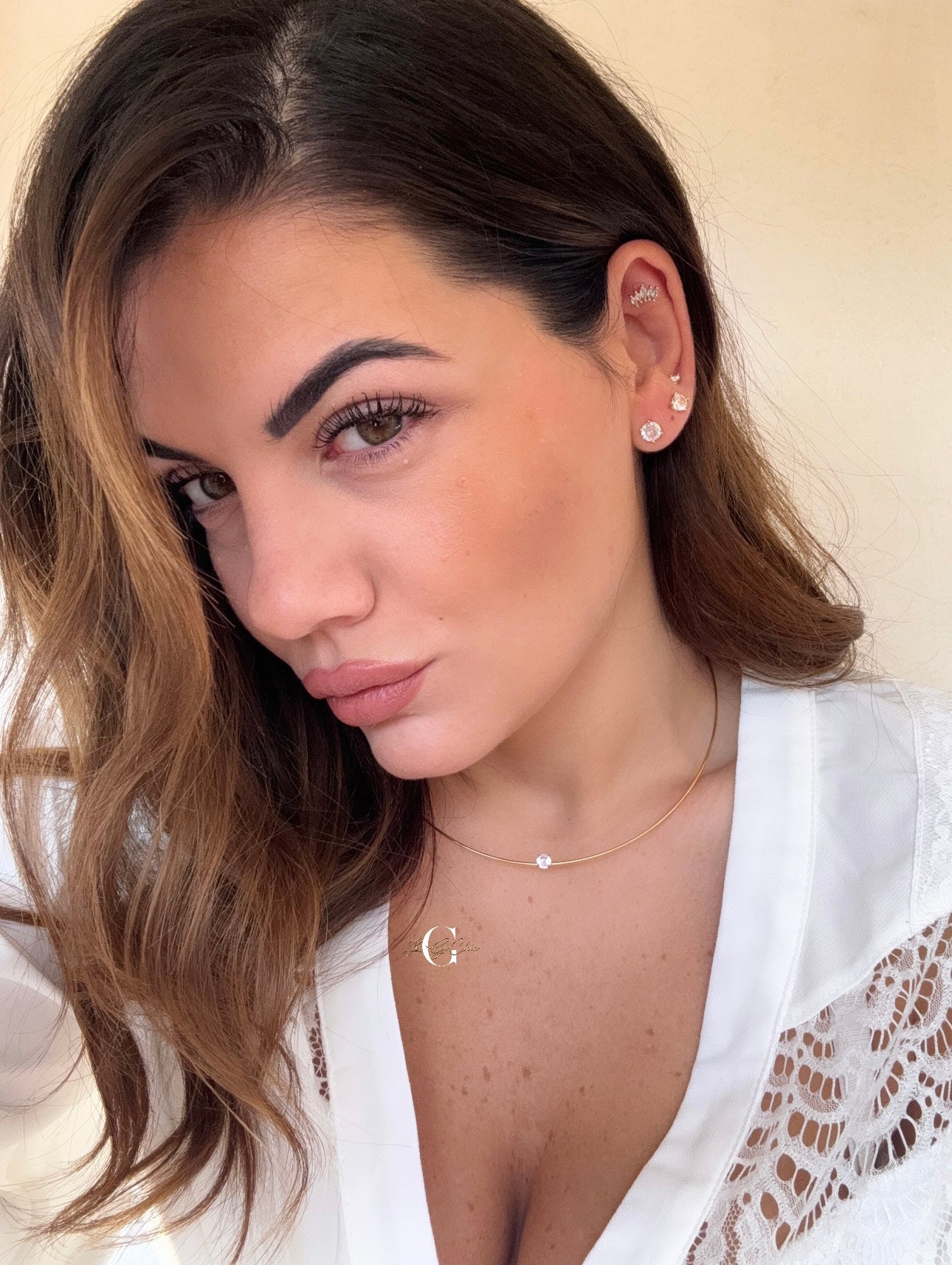 Choker rigido “Punto luce”