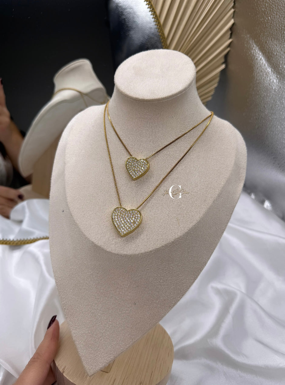 Collana “Cuore Pavè” BIG