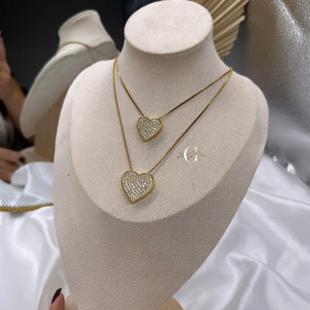 Collana “Cuore Pavè” BIG