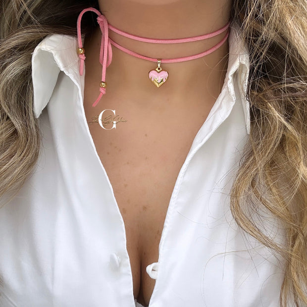 Laccio “Cuore smaltato”