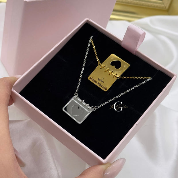 Collana “Calendario con cuore”
