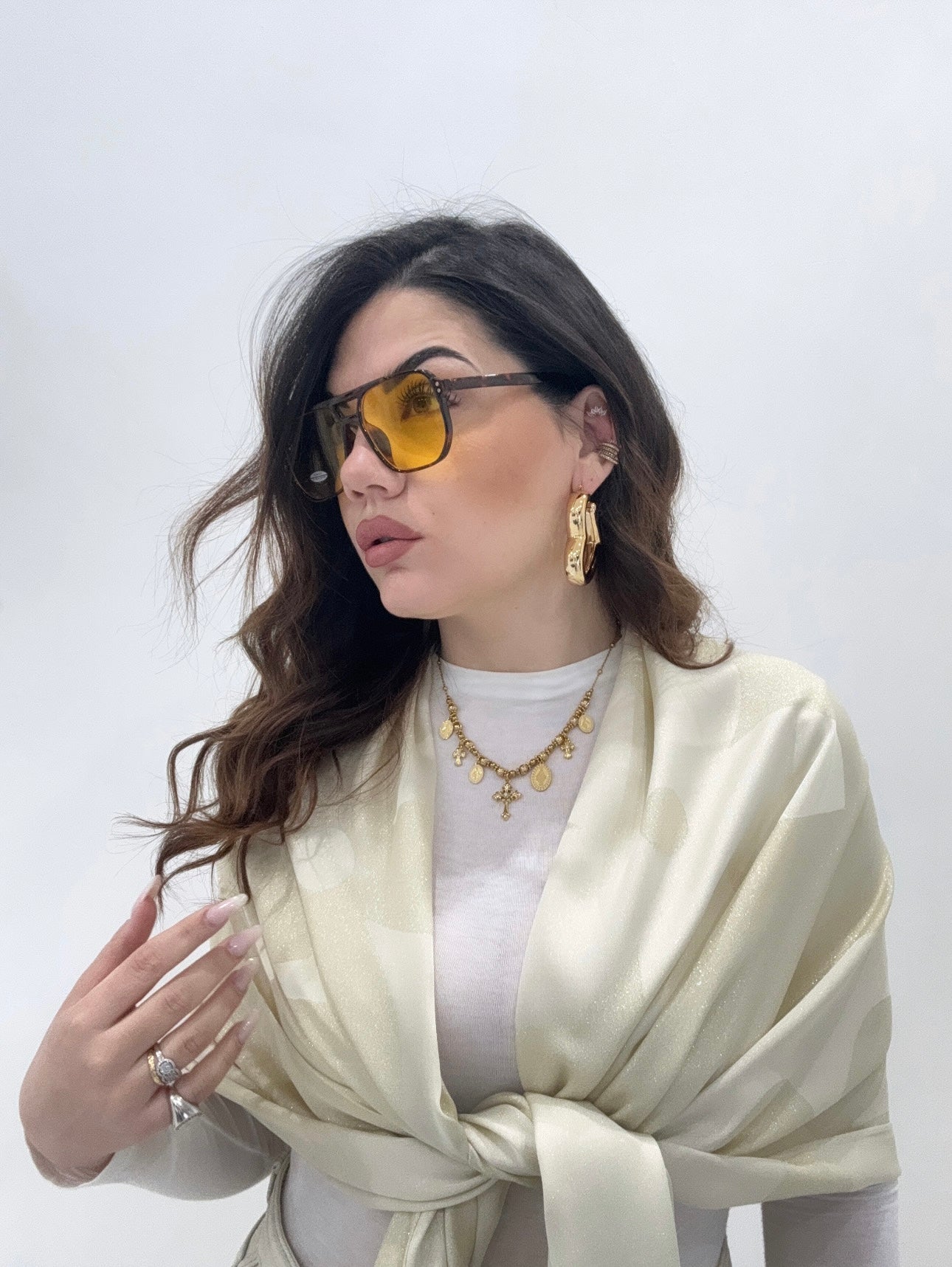 Foulard estivo “LV” laminato