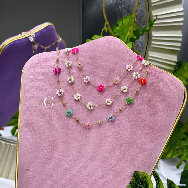 Collana “FLOWERS” colorata