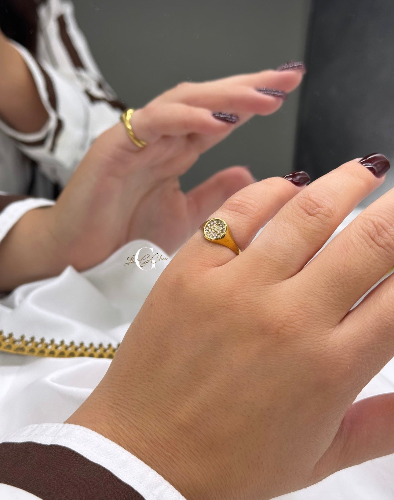 Chevalier “Sigillo tondo con zirconi”