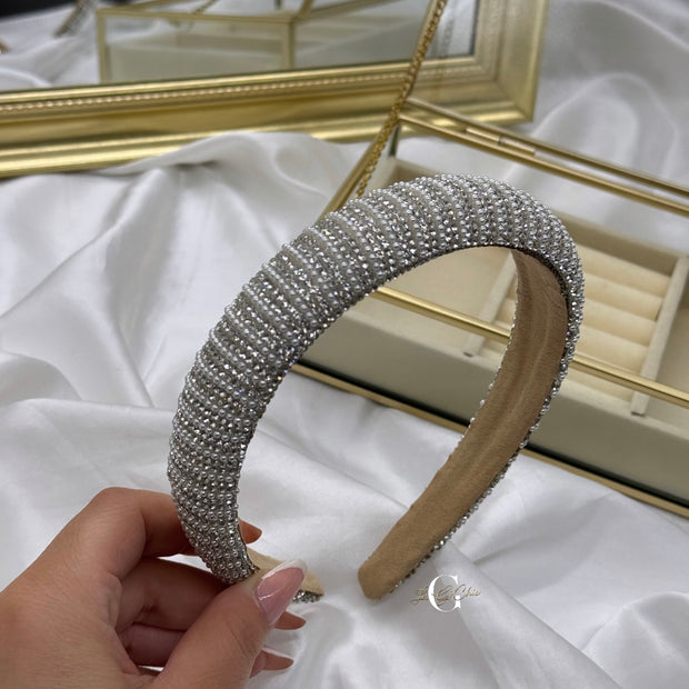 Cerchietto “Perline e strass”