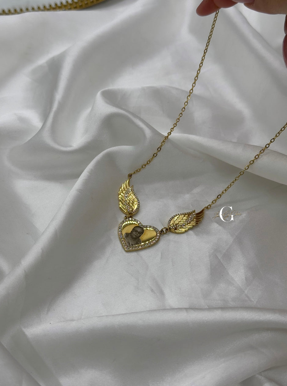 Collana “L’angelo del cuore” con FOTO