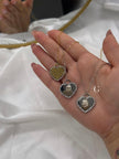 Collana “Cuore con zirconi e FOTO incisa”