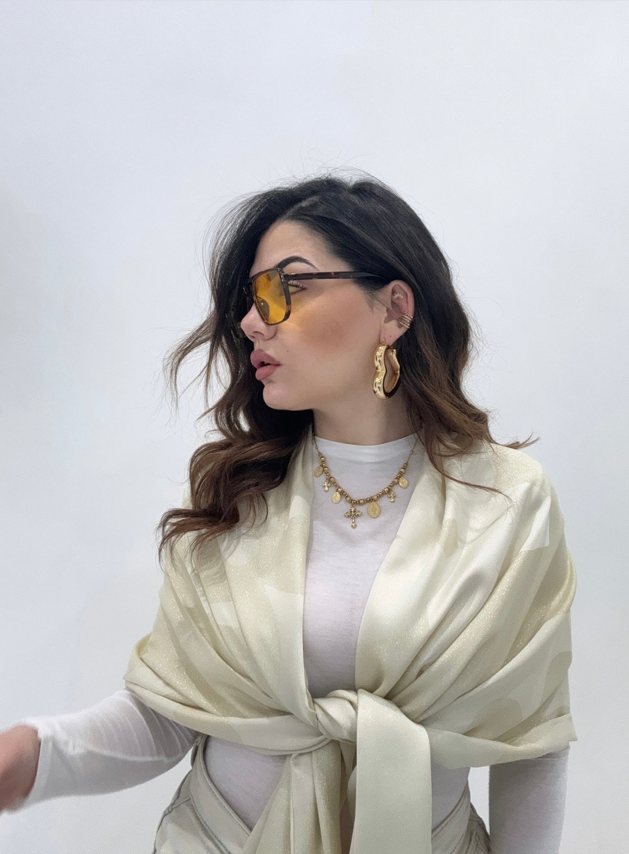 Foulard estivo “LV” laminato