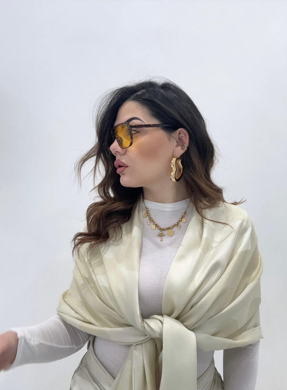 Foulard estivo “LV” laminato