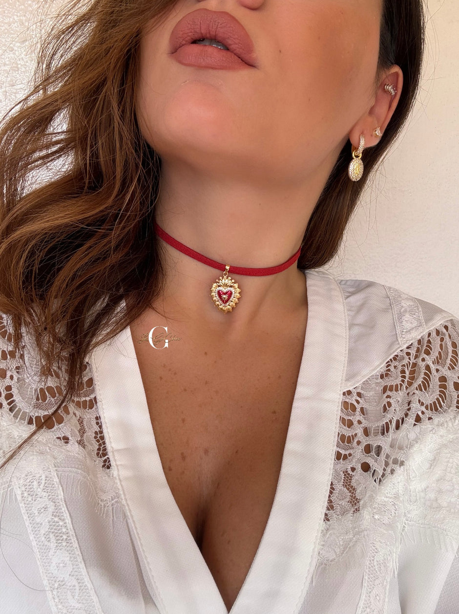 Choker “Sacro cuore”