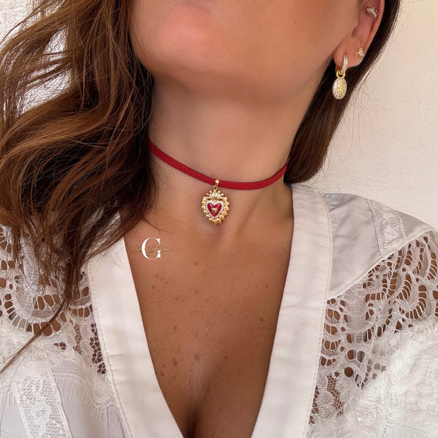 Choker “Sacro cuore”