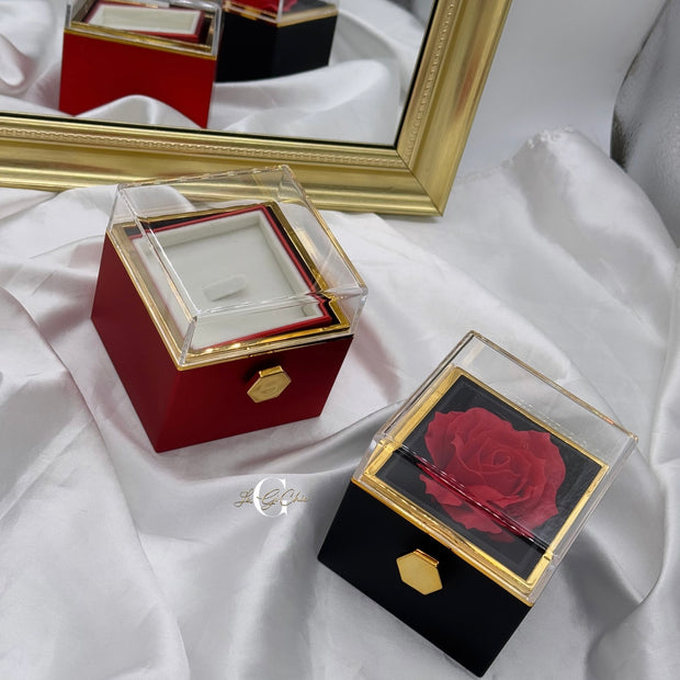 Box rotante con “Rosa eterna”