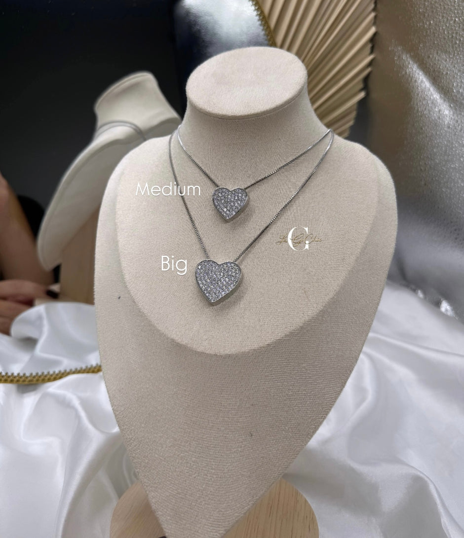 Collana “Cuore Pavè” BIG