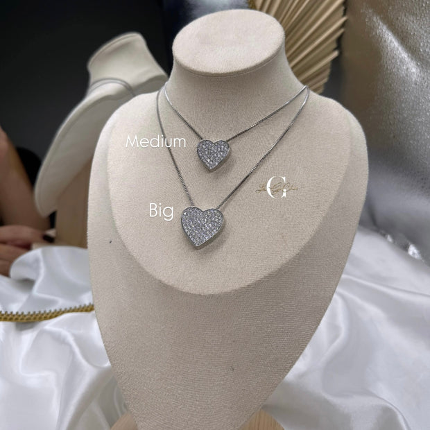 Collana “Cuore Pavè” BIG
