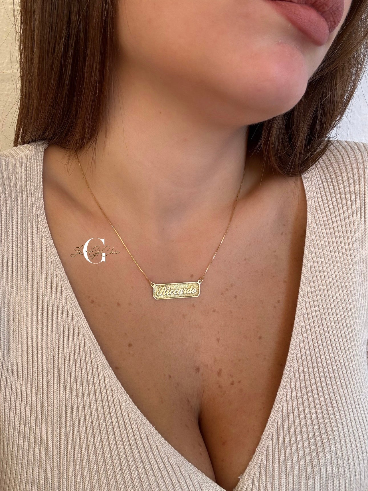 Collana “Targhetta d’amore” in argento 925