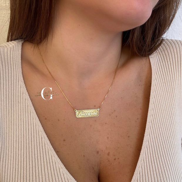 Collana “Targhetta d’amore” in argento 925